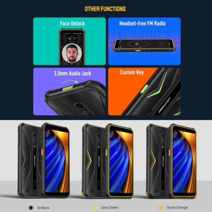 Ulefone Armor X12 Pro, IP68/IP69K Rugged Phone, 5.45 inch Android 13 MediaTek Helio G36 Octa Core, Network: 4G, NFC, 4GB+64GB - Image 13
