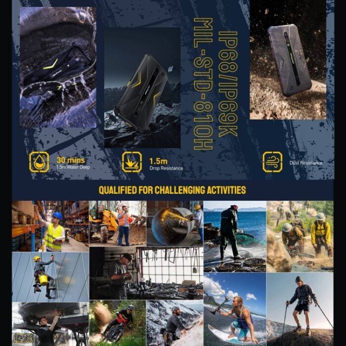 Ulefone Armor X12 Pro, IP68/IP69K Rugged Phone, 5.45 inch Android 13 MediaTek Helio G36 Octa Core, Network: 4G, NFC, 4GB+64GB - Image 4