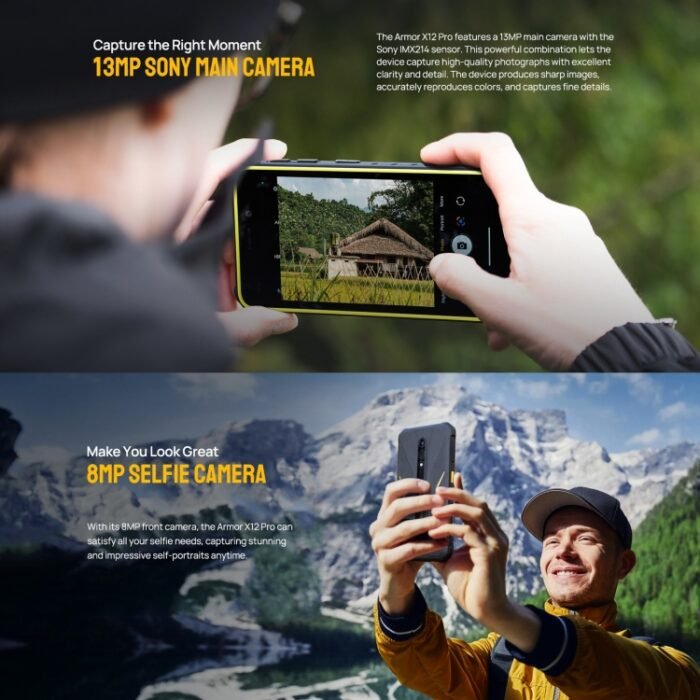 Ulefone Armor X12 Pro, IP68/IP69K Rugged Phone, 5.45 inch Android 13 MediaTek Helio G36 Octa Core, Network: 4G, NFC, 4GB+64GB - Image 6