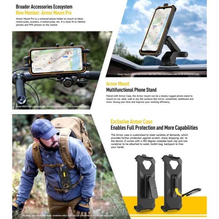 Ulefone Armor X13, IP68/IP69K Rugged Phone, 6.52 inch Android 13 MediaTek Helio G36 Octa Core, Network: 4G, NFC, OTG, 6GB+64GB - Image 13