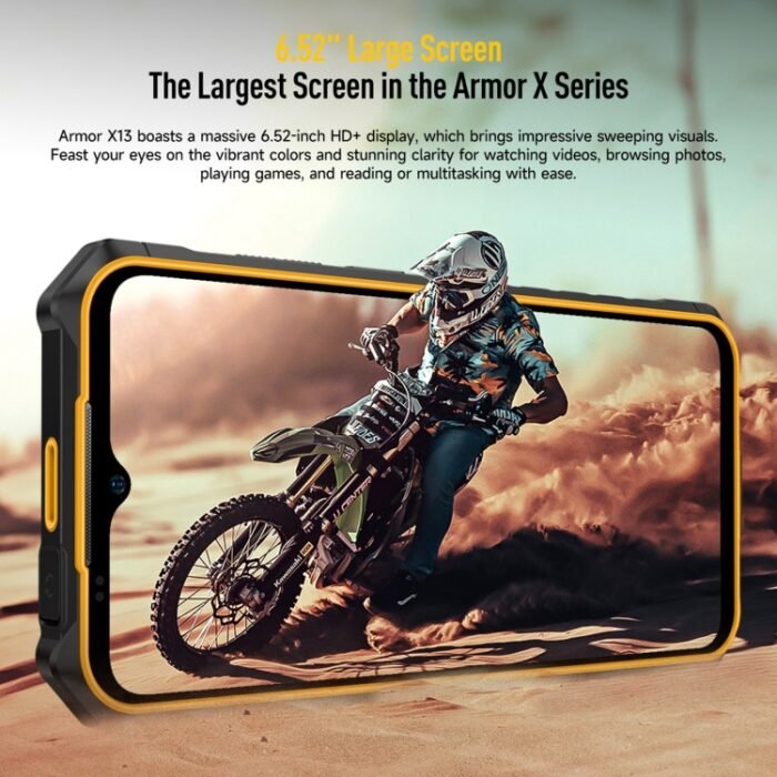 Ulefone Armor X13, IP68/IP69K Rugged Phone, 6.52 inch Android 13 MediaTek Helio G36 Octa Core, Network: 4G, NFC, OTG, 6GB+64GB - Image 4