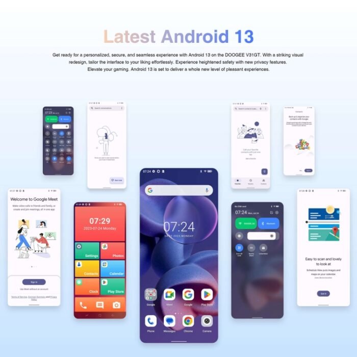 DOOGEE V31GT,  Thermal Imaging Camera, Side Fingerprint, 10800mAh Battery, 6.58 inch Android 13 Dimensity 1080 Octa Core, Network: 5G, OTG, NFC, Support Google Pay, 12GB+256GB - Image 14