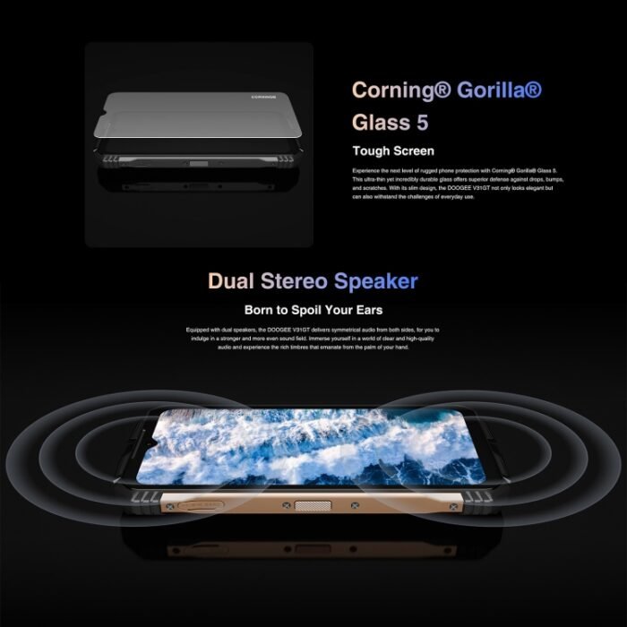 DOOGEE V31GT,  Thermal Imaging Camera, Side Fingerprint, 10800mAh Battery, 6.58 inch Android 13 Dimensity 1080 Octa Core, Network: 5G, OTG, NFC, Support Google Pay, 12GB+256GB - Image 16