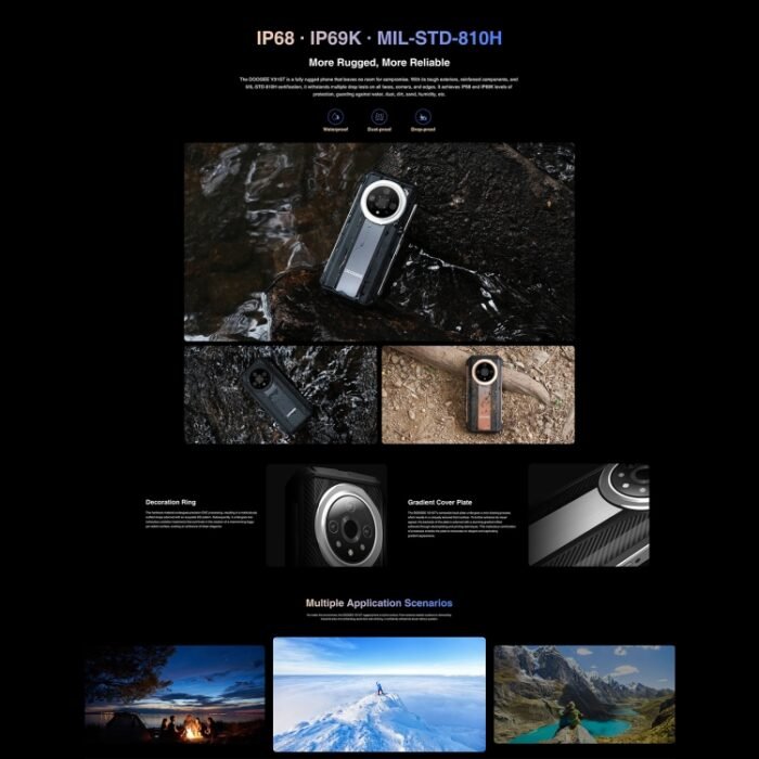 DOOGEE V31GT,  Thermal Imaging Camera, Side Fingerprint, 10800mAh Battery, 6.58 inch Android 13 Dimensity 1080 Octa Core, Network: 5G, OTG, NFC, Support Google Pay, 12GB+256GB - Image 17