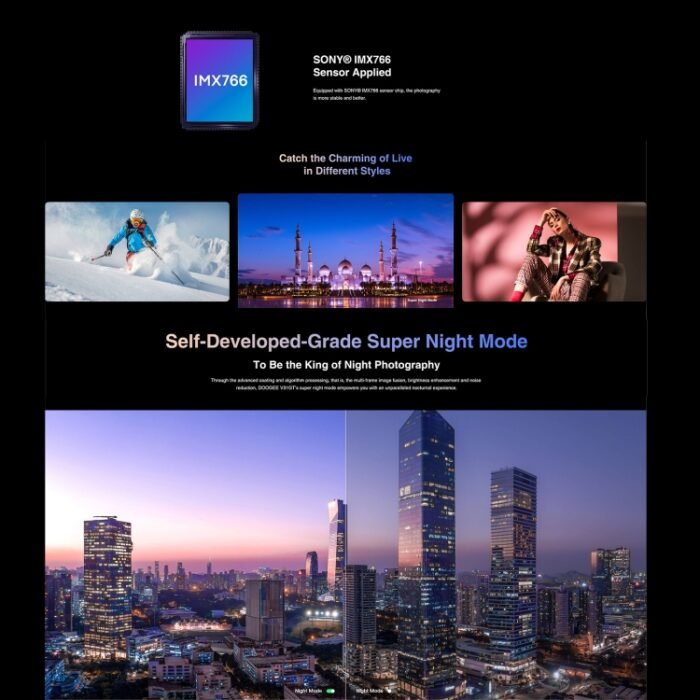 DOOGEE V31GT,  Thermal Imaging Camera, Side Fingerprint, 10800mAh Battery, 6.58 inch Android 13 Dimensity 1080 Octa Core, Network: 5G, OTG, NFC, Support Google Pay, 12GB+256GB - Image 5