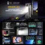 Ulefone Armor 24, Rugged Phone, Side Fingerprint, 22000mAh, 6.78 inch Android 13 MediaTek Helio G96 Octa Core, Network: 4G, NFC, Armor 24 - Image 2