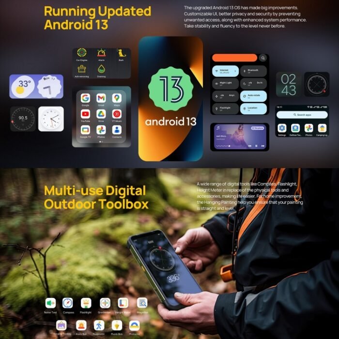Ulefone Armor 24, Rugged Phone, Side Fingerprint, 22000mAh, 6.78 inch Android 13 MediaTek Helio G96 Octa Core, Network: 4G, NFC, Armor 24 - Image 13