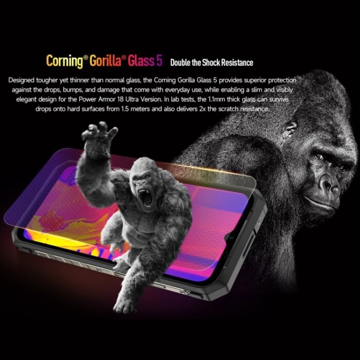 Ulefone Power Armor 18 Ultra Version 5G Thermometer Rugged Phone, Side Fingerprint, 6.58 inch Android 13 MediaTek Dimensity 7050 Octa Core up to 2.6GHz, Network: 5G, NFC, OTG, Power Armor 18 Ultra Version - Image 9