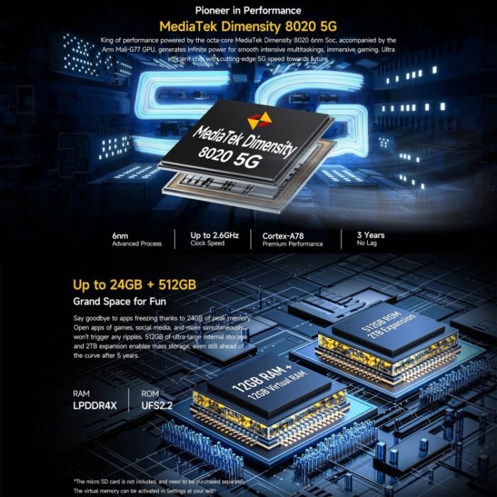 Ulefone Armor 23 Ultra Rugged Phone, 6.78 inch Android 13 MediaTek Dimensity 8020 Octa Core up to 2.6GHz, Network: 5G, NFC, OTG, Satellite Messaging, 12GB+512GB - Image 15