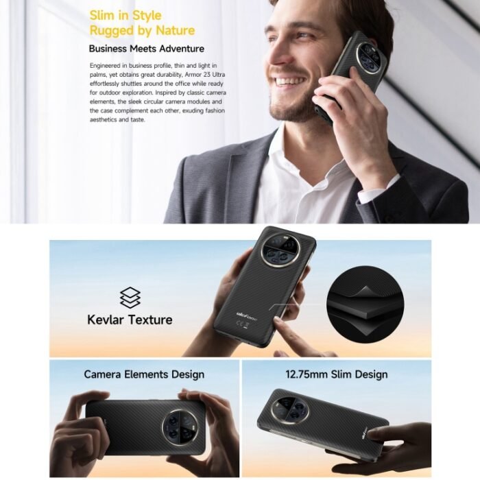 Ulefone Armor 23 Ultra Rugged Phone, 6.78 inch Android 13 MediaTek Dimensity 8020 Octa Core up to 2.6GHz, Network: 5G, NFC, OTG, Satellite Messaging, 12GB+512GB - Image 6