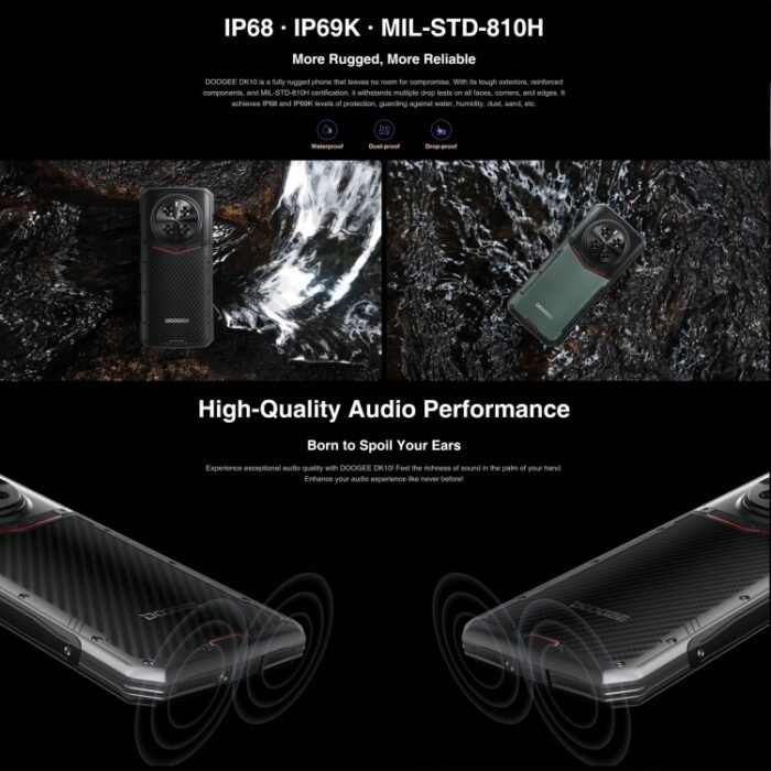DOOGEE DK10 5G, Quad Cameras, Side Fingerprint, 6.67 inch Android 13 Dimensity 8020 Octa Core 2.6GHz, Network: 5G, OTG, NFC, Support Google Pay, 12GB+512GB - Image 10