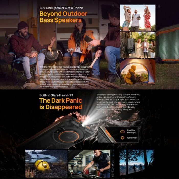 Ulefone Power Armor 16S Rugged Phone, 9600mAh Battery, Side Fingerprint, 5.93 inch Android 13 Unisoc T616 Octa Core up to 2.0GHz, Network: 4G, NFC, OTG, Armor 16S - Image 4