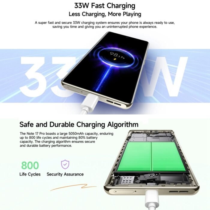 Ulefone Note 17 Pro, Screen Fingerprint, 6.78 inch Android 13 MediaTek Helio G99 MTK6789 Octa Core, NFC, Network: 4G, 12GB+256GB - Image 13