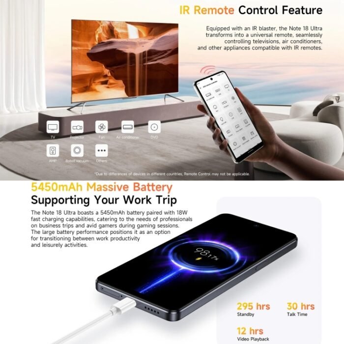 Ulefone Note 18 Ultra, Side Fingerprint, 6.78 inch Android 13 MediaTek Dimensity 720 5G MT6853 Octa Core 2.0GHz, NFC, Network: 5G, 6GB+256GB - Image 13