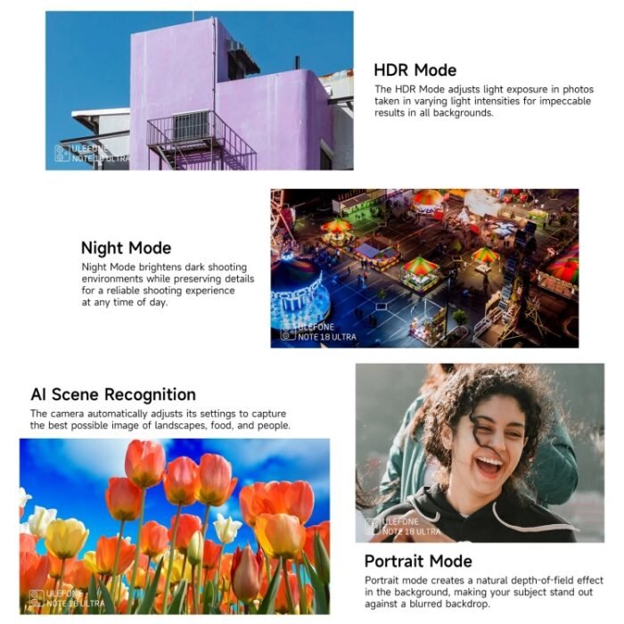 Ulefone Note 18 Ultra, Side Fingerprint, 6.78 inch Android 13 MediaTek Dimensity 720 5G MT6853 Octa Core 2.0GHz, NFC, Network: 5G, 6GB+256GB - Image 9