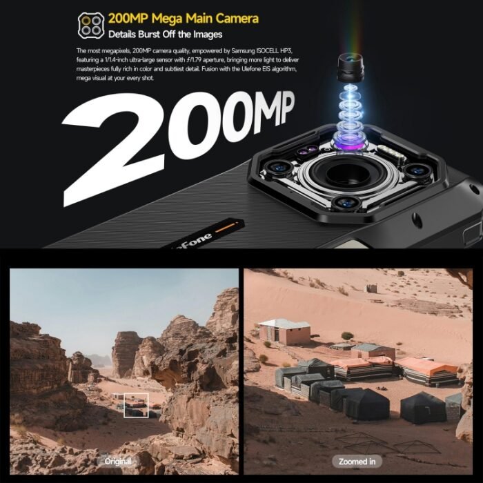 Ulefone Armor 26 Ultra Rugged Phone, 6.78 inch Android 13 MediaTek Dimensity 8020 Octa Core, Network: 5G, NFC, 12GB+512GB - Image 8