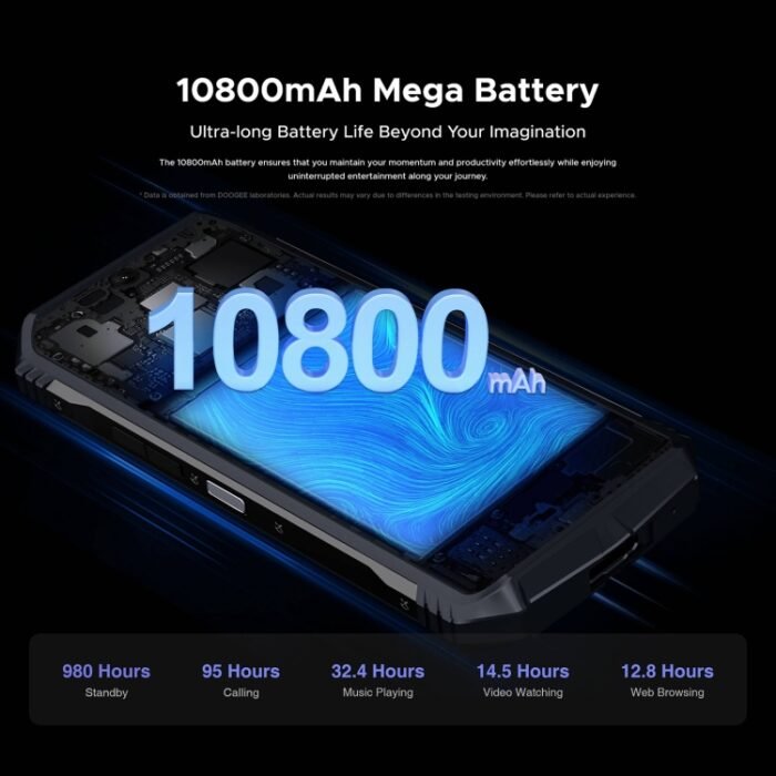 DOOGEE S118 Rugged Phone, 6.58 inch Android 14 MediaTek Helio G99 Octa Core, Network: 4G, OTG, NFC, 8GB+512GB - Image 14