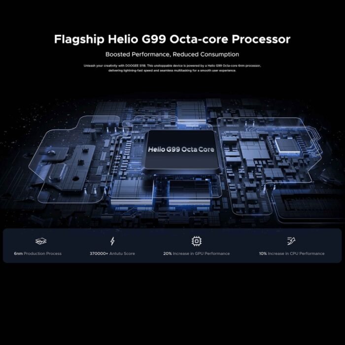 DOOGEE S118 Rugged Phone, 6.58 inch Android 14 MediaTek Helio G99 Octa Core, Network: 4G, OTG, NFC, 8GB+512GB - Image 4