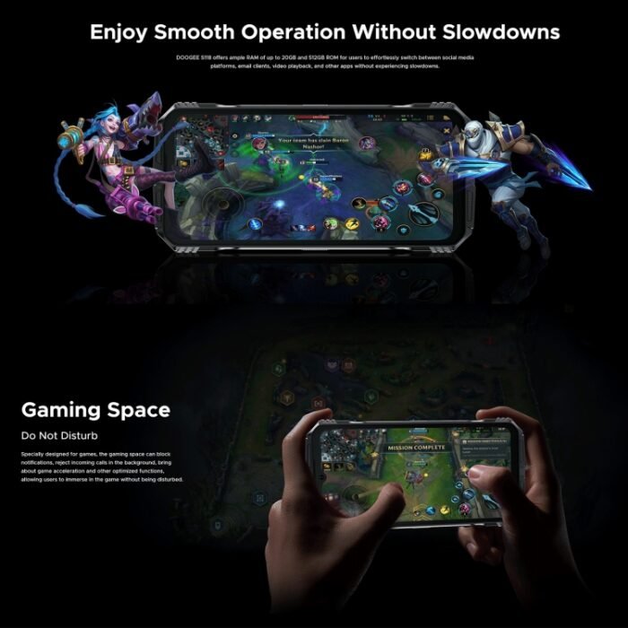 DOOGEE S118 Rugged Phone, 6.58 inch Android 14 MediaTek Helio G99 Octa Core, Network: 4G, OTG, NFC, 8GB+512GB - Image 5