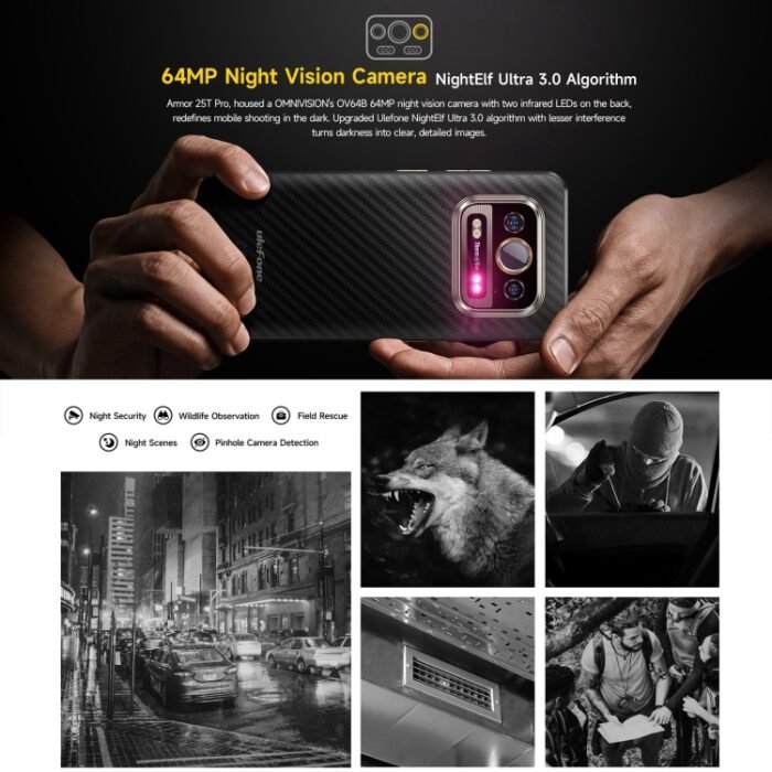 Ulefone Armor 25T Pro Rugged Phone, Thermal Imaging, 6.78 inch Android 14 MediaTek Dimensity 6300 Octa Core, Network: 5G, NFC, Armor 25T Pro - Image 6