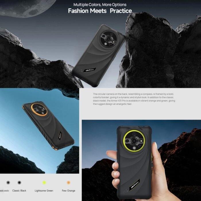 Ulefone Armor X31 Pro 5G, 8GB+256GB, Night Vision, IP68/IP69K Rugged Phone, 6.56 inch Android 14 MediaTek Dimensity 6300 Octa Core, Network: 5G, NFC, OTG, Armor X31 Pro - Image 3