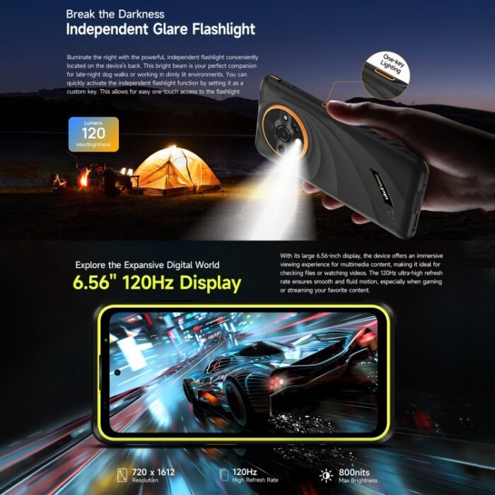 Ulefone Armor X31 Pro 5G, 8GB+256GB, Night Vision, IP68/IP69K Rugged Phone, 6.56 inch Android 14 MediaTek Dimensity 6300 Octa Core, Network: 5G, NFC, OTG, Armor X31 Pro - Image 10
