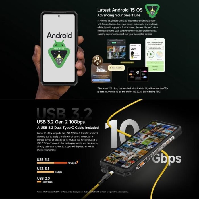 Ulefone Armor 28 UltraThermal Version  Rugged Phone, 16GB+1TB, Night Vision, 10600mAh, 6.67 inch Android 14 MediaTek Dimensity 9300+ Octa Core, Network: 5G, NFC, Armor 28 Ultra Thermal Version - Image 13