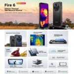 DOOGEE Fire 6 Rugged Phone, 6GB+256GB, 6.56 inch Android 14 Spreadtrum T606 Octa Core, Network: 4G, OTG - Image 2