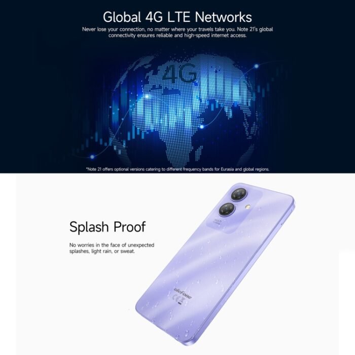 Ulefone Note 21, 4GB+128GB, Face ID & Fingerprint, 6.56 inch Android 14 Unisoc T606 Octa Core, Network: 4G, Dual SIM, OTG - Image 8