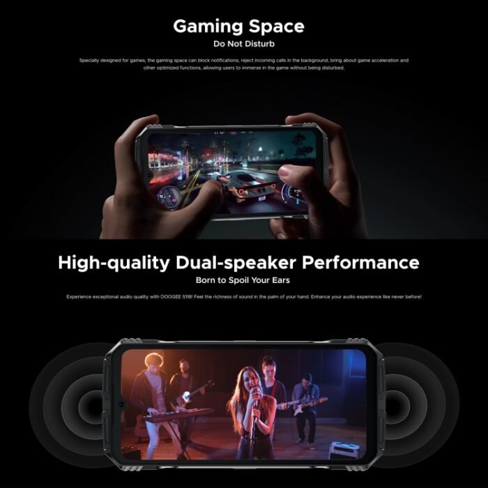 DOOGEE S118 Rugged Phone, 12GB+512GB, 6.58 inch Android 14 MediaTek Helio G99 Octa Core, Network: 4G, OTG, NFC - Image 4
