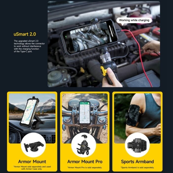 Ulefone Armor 27 Rugged Phone, 12GB+256GB, Night Vision, 10600mAh, 6.78 inch Android 14 MediaTek Helio G99 Octa Core, Network: 4G, NFC, OTG, Armor 27 - Image 6