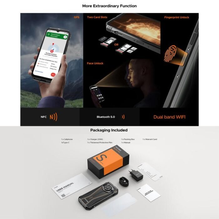DOOGEE S Punk Pro, Side Fingerprint, 8GB+512GB, 6.6 inch Android 14 Unisoc T7280 Octa Core, Network: 4G, OTG, NFC - Image 11
