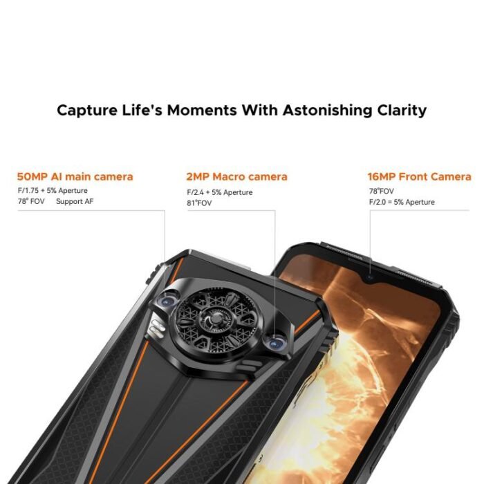 DOOGEE S Punk Pro, Side Fingerprint, 8GB+512GB, 6.6 inch Android 14 Unisoc T7280 Octa Core, Network: 4G, OTG, NFC - Image 7