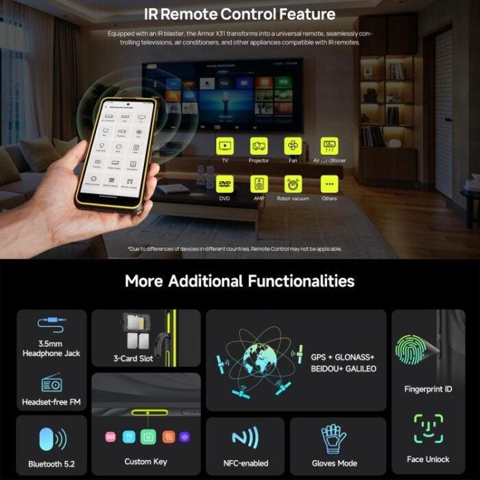 Ulefone Armor X31, 6GB+128GB, Night Vision, IP68/IP69K Rugged Phone, 6.56 inch Android 14 MediaTek Helio G91 Octa Core, Network: 4G, NFC, OTG, Armor X31 - Image 15