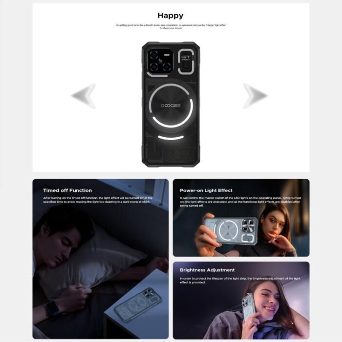 DOOGEE Blade GT Ultra Rugged Phone, 12GB+512GB, 6.72 inch Android 14 MediaTek Dimensity 7300 Octa Core, Network: 5G, OTG, NFC, LED Light Effect, Blade GT Ultra 16GB+512GB - Image 8