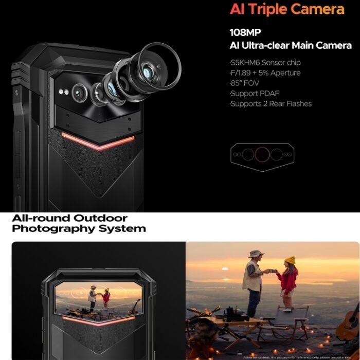 DOOGEE V Max Pro Rugged Phone, 12GB+512GB, 6.58 inch Android 14 Dimensity 7050 Octa Core 2.6GHz, Network: 5G, OTG, NFC - Image 9