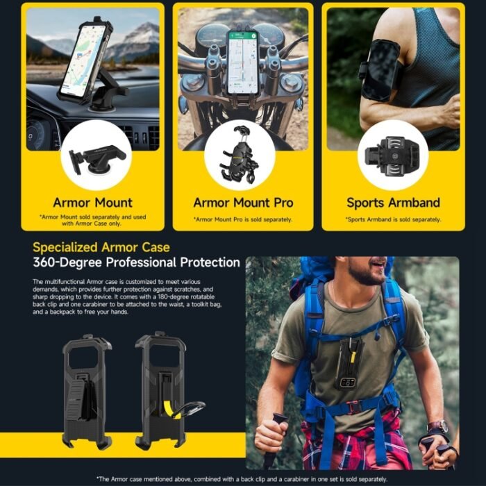 Ulefone Armor 27 Pro Rugged Phone, 12GB+256GB, Night Vision, 10600mAh, 6.78 inch Android 14 MediaTek Dimensity 6300 Octa Core, Network: 5G, NFC, Armor 27 Pro - Image 16