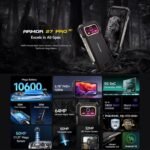 Ulefone Armor 27 Pro Rugged Phone, 12GB+256GB, Night Vision, 10600mAh, 6.78 inch Android 14 MediaTek Dimensity 6300 Octa Core, Network: 5G, NFC, Armor 27 Pro - Image 4