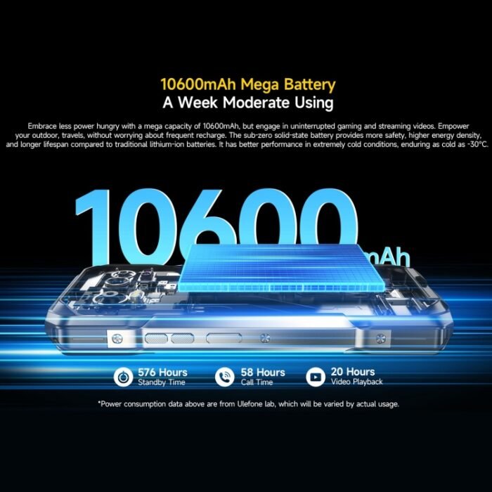 Ulefone Armor 27 Pro Rugged Phone, 12GB+256GB, Night Vision, 10600mAh, 6.78 inch Android 14 MediaTek Dimensity 6300 Octa Core, Network: 5G, NFC, Armor 27 Pro - Image 7