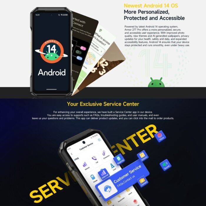 Ulefone Armor 27T Pro Rugged Phone, Thermal Imaging, 12GB+256GB, Night Vision, 10600mAh, 6.78 inch Android 14 MediaTek Dimensity 6300 Octa Core, Network: 5G, NFC, Armor 27T Pro - Image 15