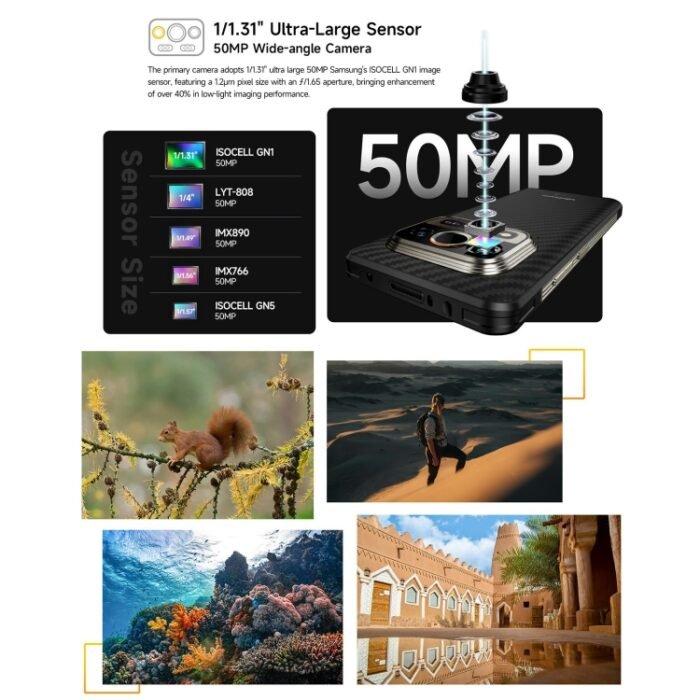 Ulefone Armor 25T Rugged Phone, 6GB+256GB, Thermal Imaging, 6.78 inch Android 14 MediaTek Helio G99 Octa Core, Network: 4G, NFC, OTG, Armor 25T - Image 8